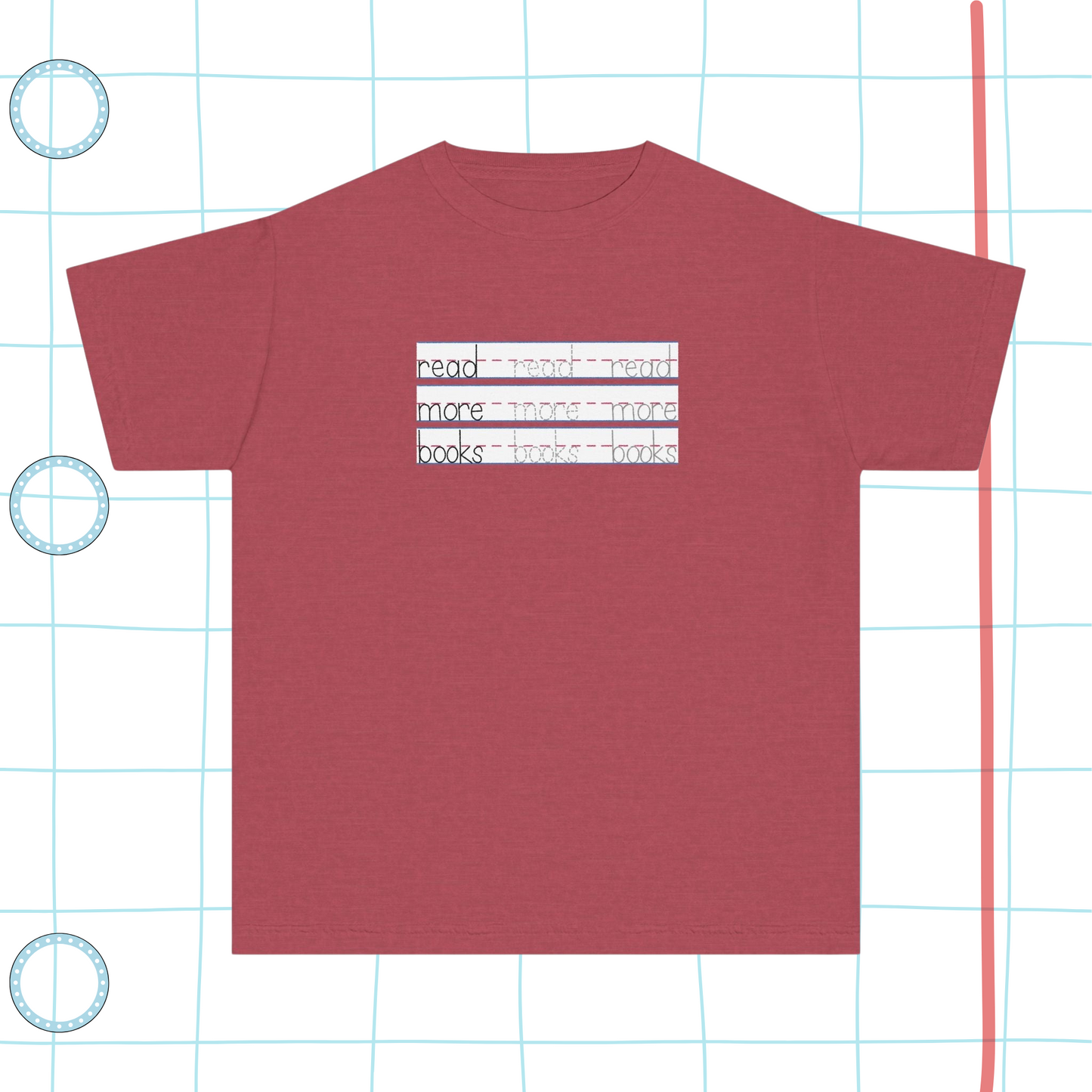Youth Read More Books Tee