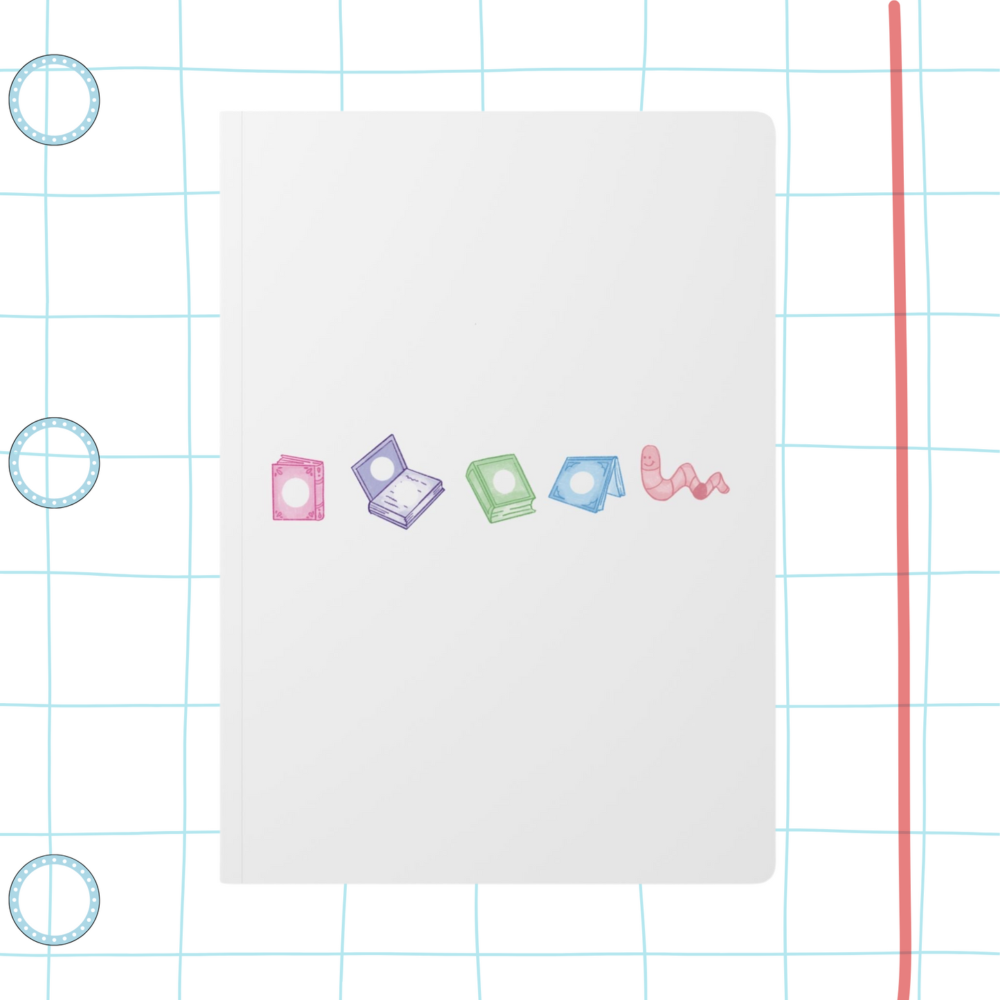 The Very Hungry Bookworm Softcover Journal