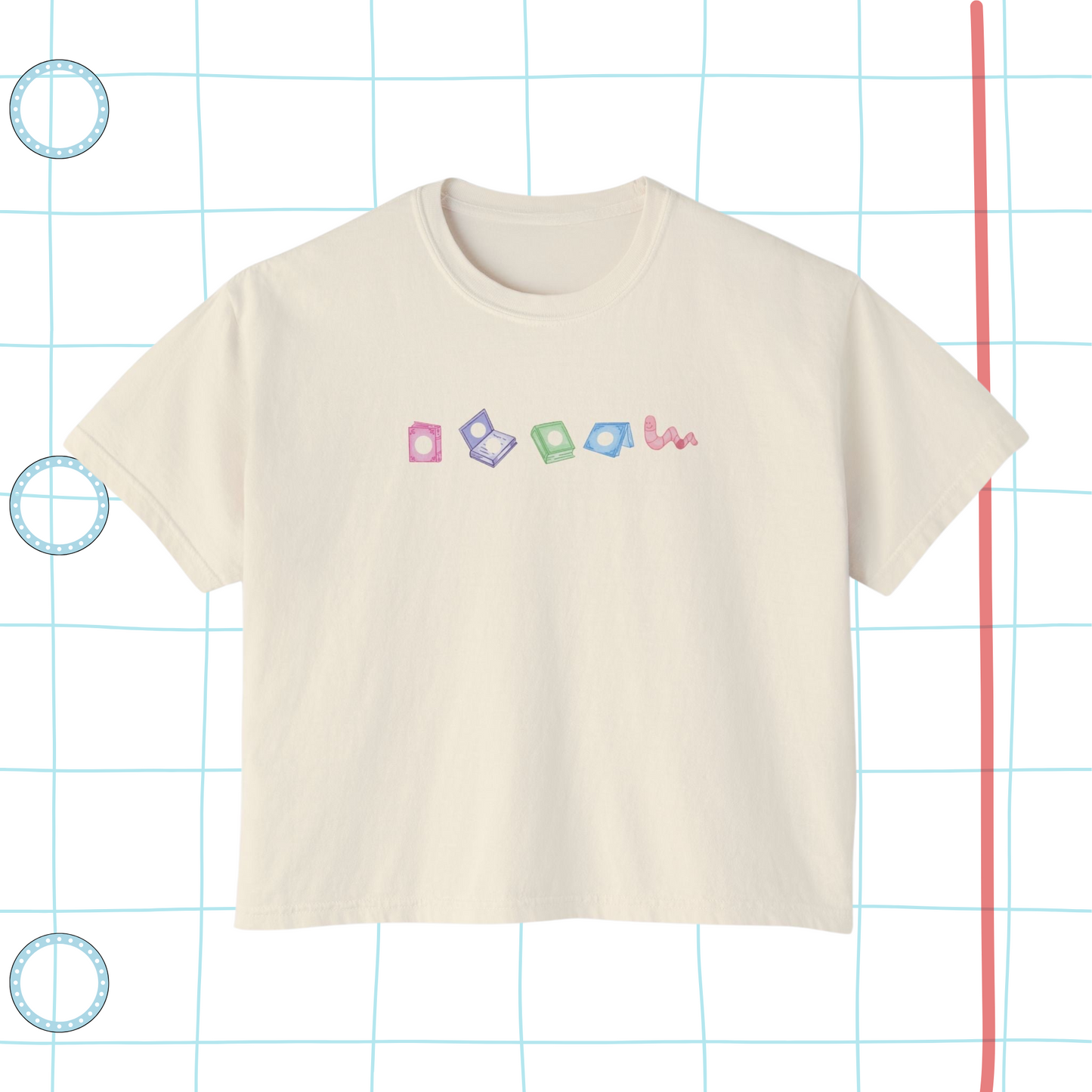 The Very Hungry Bookworm Boxy Tee