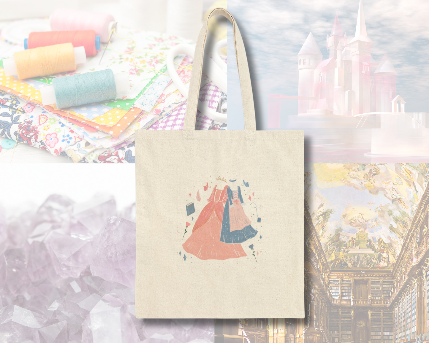 Princess & the Pauper Canvas Tote