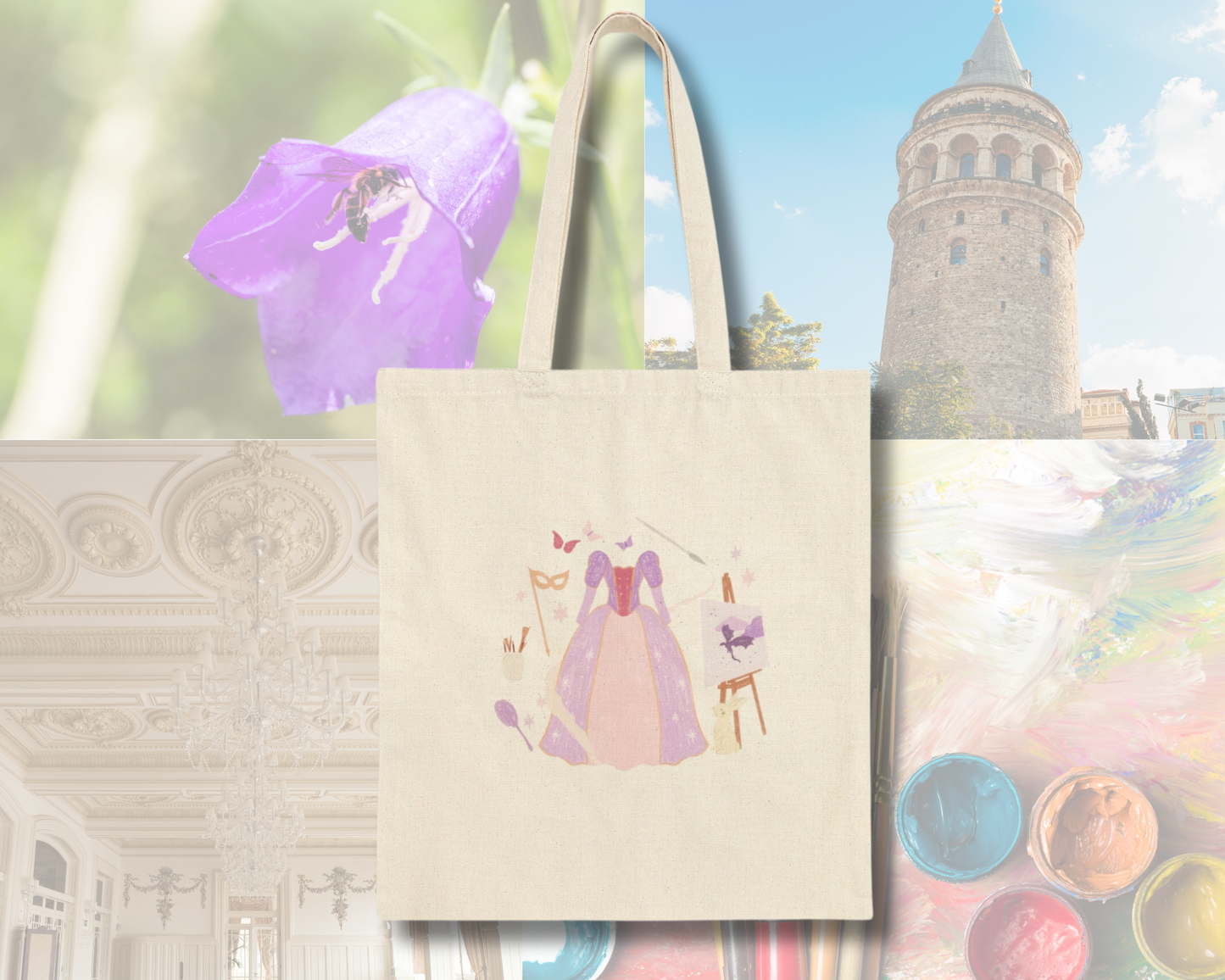 Rapunzel Canvas Tote