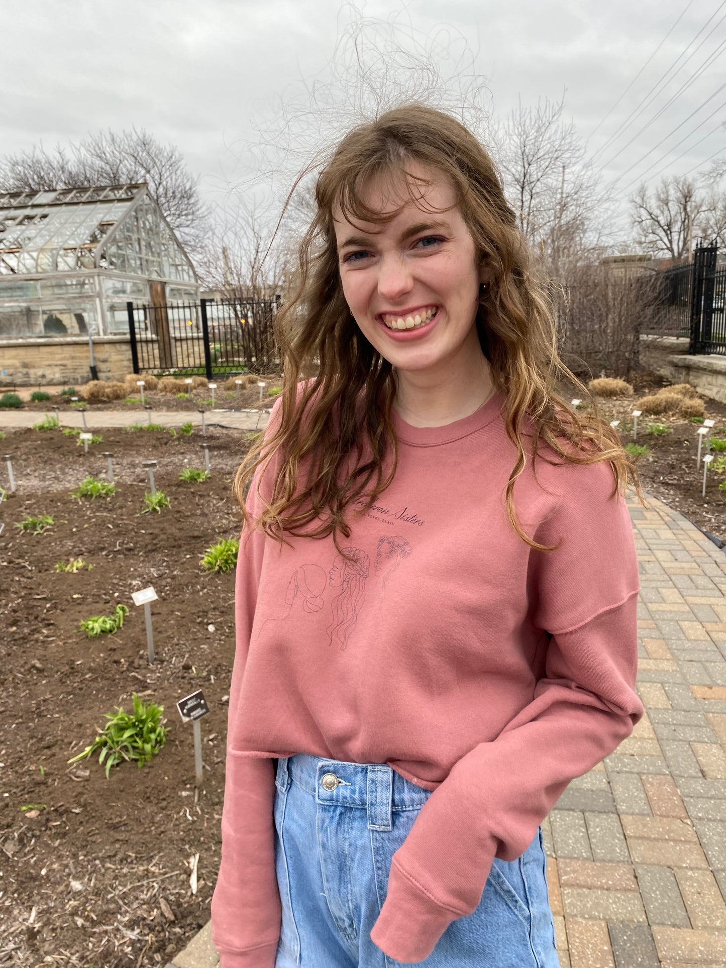 Archeron Sisters Crop Sweatshirt