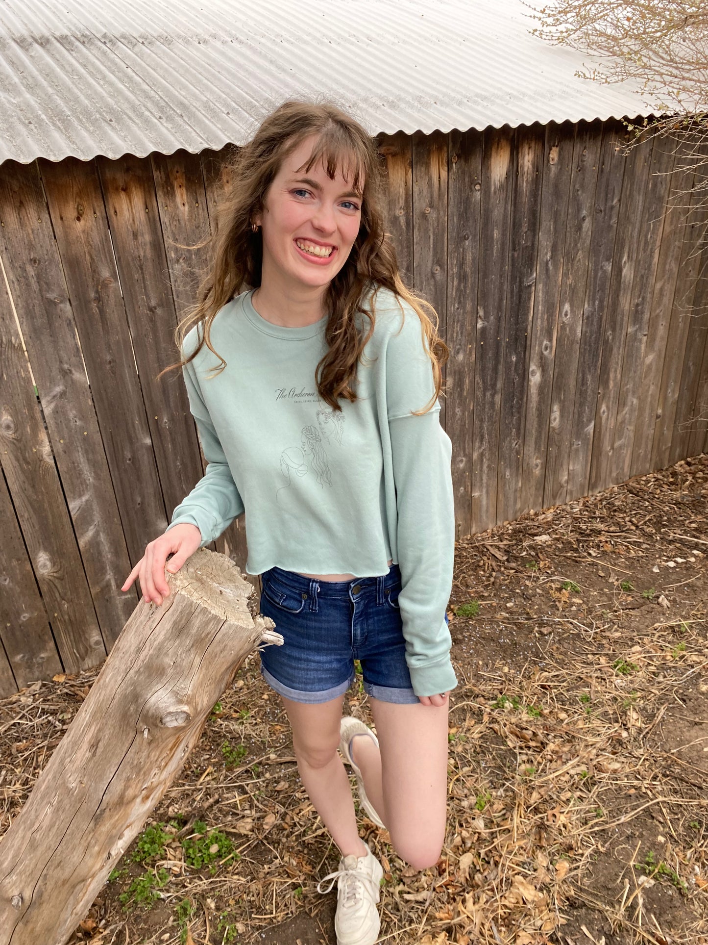Archeron Sisters Crop Sweatshirt