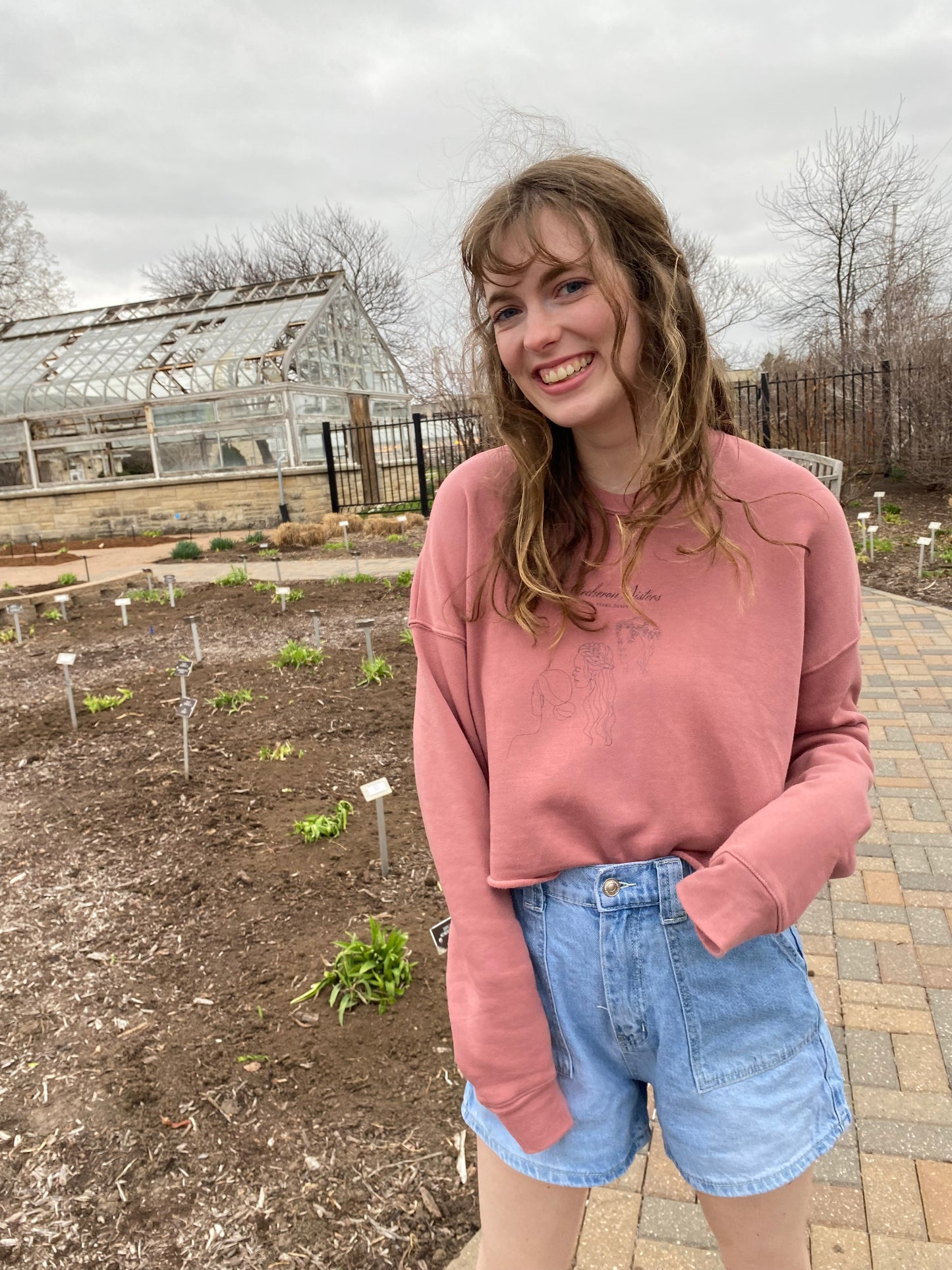 Archeron Sisters Crop Sweatshirt