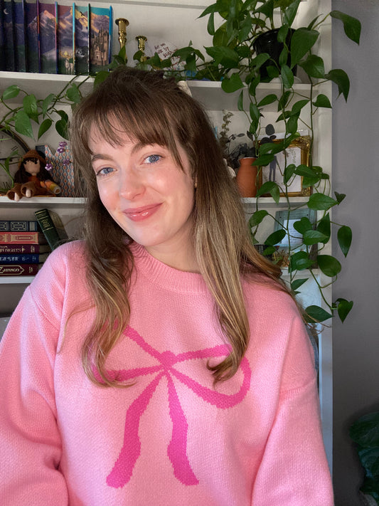 Pink Bow Sweater