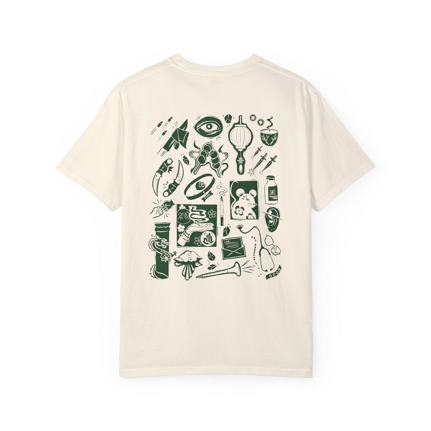 Green Bone Stamps Tee