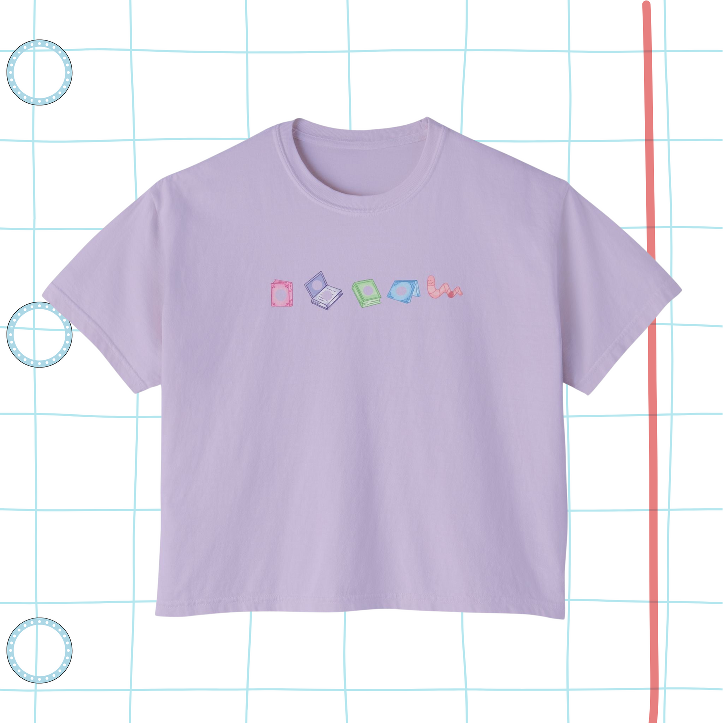 The Very Hungry Bookworm Boxy Tee