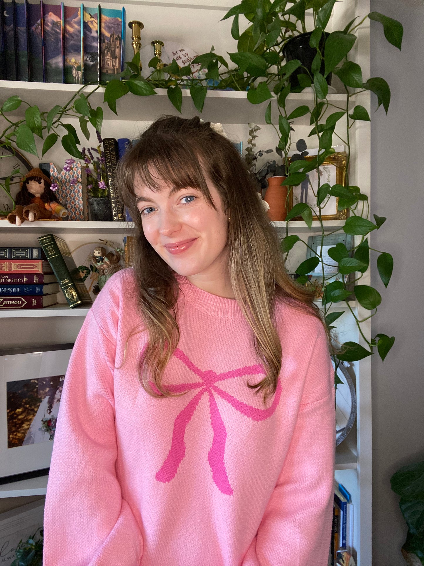 Pink Bow Sweater