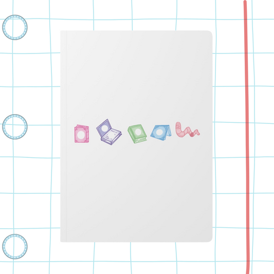 The Very Hungry Bookworm Softcover Journal